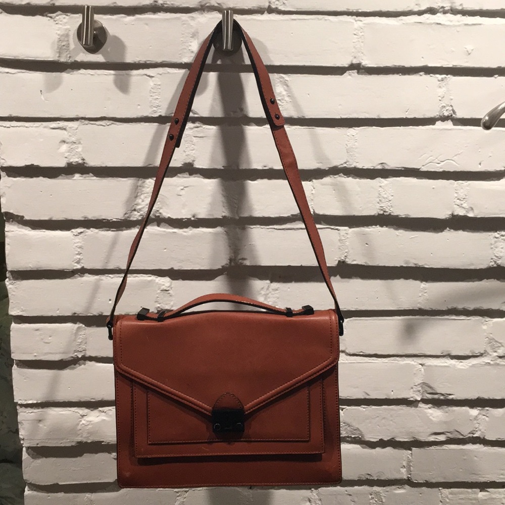 Loeffler Randall Tan Leather Shoulder Bag